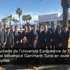 Les Etudiants VATEL en visite à l'Hôtel Movempick Gammarth